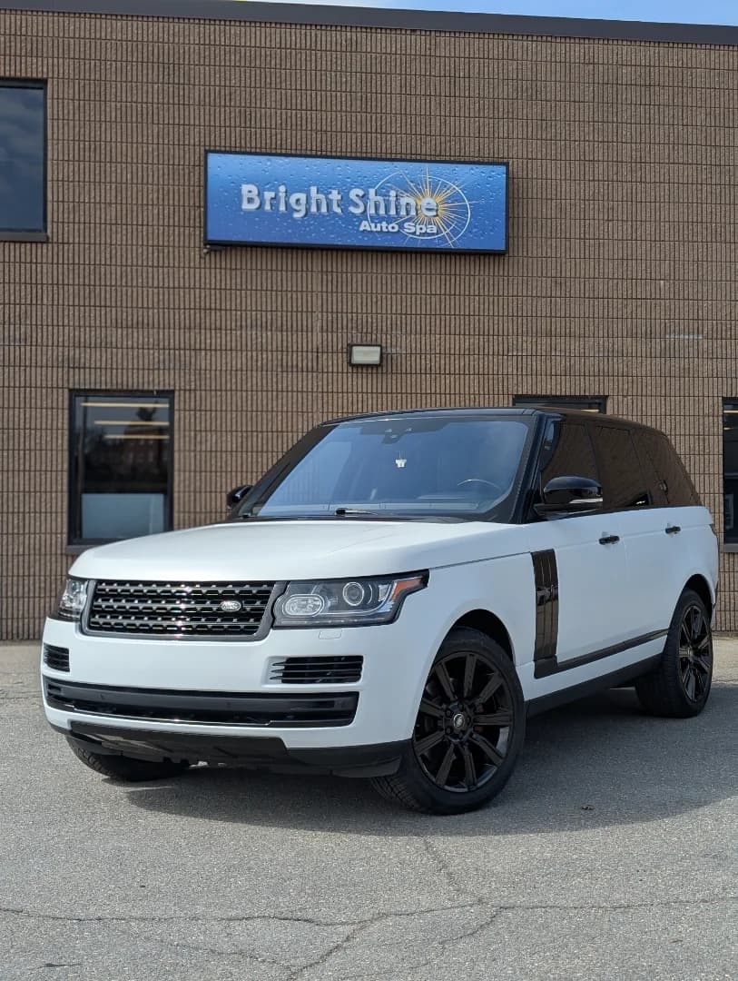 2017 Range Rover HSE Full Vehicle Stealth Paint Protection Film and Ceramic Coating and Wheel Powder Coating
