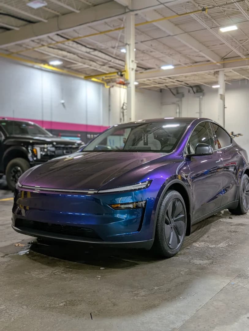 2025 Tesla Model Y Juniper Full Vehicle Colored PPF Ceramic Coating and Window Tint