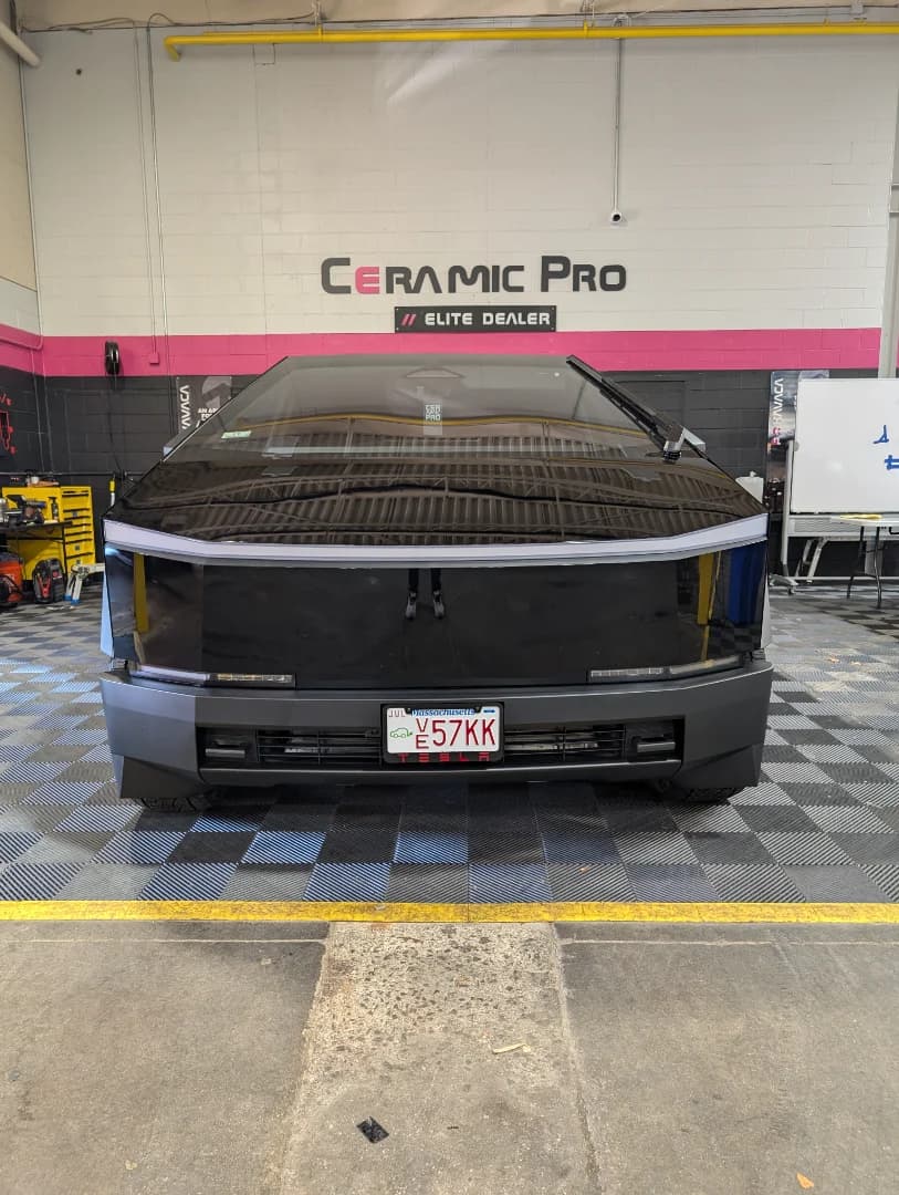 2025 Tesla Cyber Truck Gloss Black Paint Protection Film