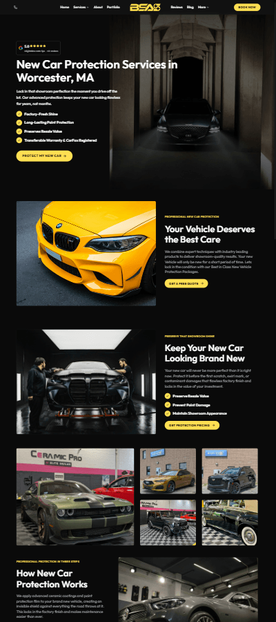 Completed color shift PPF installation - paint-like finish